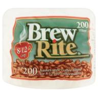 Brew Rite 12-Cup Basket-Style Coffee Filters, 200 count