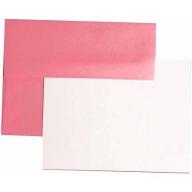 JAM Paper Stationery Set, A7 (5-1/4" x 7-1/4") Envelopes (25) and A7 (5-1/4" x 7-1/4") Cards (25), Brite Hue Ultra Pink, Sets Sold Individually