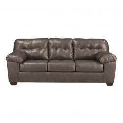 Ashley Furniture Alliston Leather Sofa in Gray