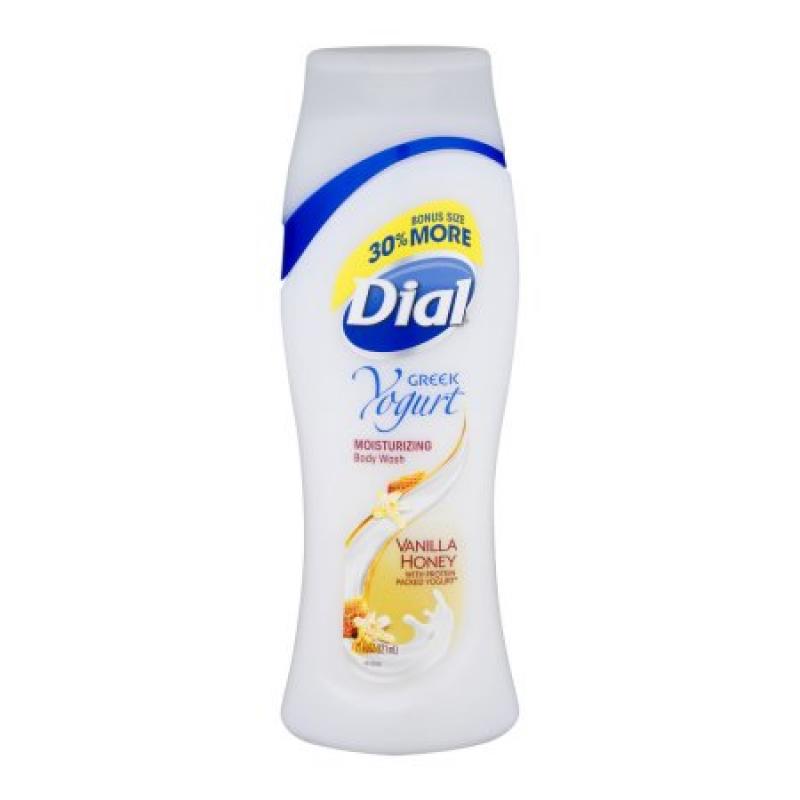 Dial Greek Yogurt Body Wash Vanilla Honey, 21.0 FL OZ