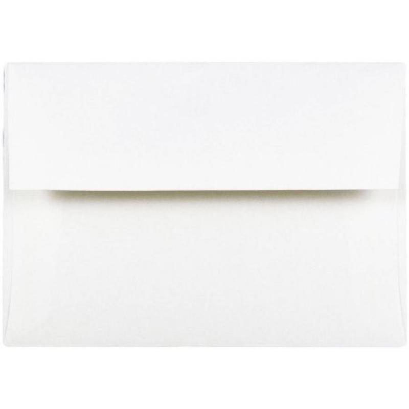A6 (4 3/4" x 6-1/2") Strathmore Paper Invitation Envelope, Bright White Wove, 25pk