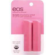 eos Strawberry Sorbet Lip Balm, 0.14 oz, 2 count