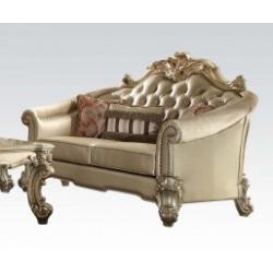 Acme Vendome Chair w/ 2 Pillows in Gold Patina 53002 SPECIAL