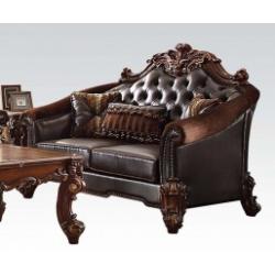 Acme Vendome Living Room Chair in Cherry 53132