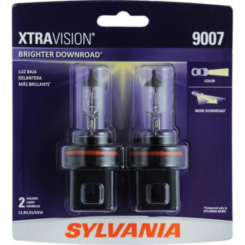 Sylvania 9007 XtraVision Headlight, Contains 2 Bulbs