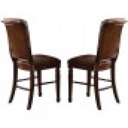 Acme Winfred Counter Height Chair (Set of 2) in Cherry 60082