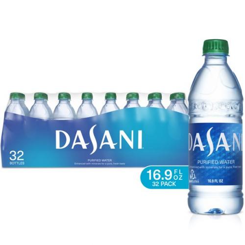 Dasani Purified Water, 500 mL, 32 Count