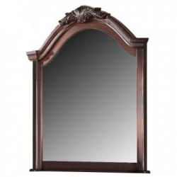 ACME Estrella Traditional Arched Shaped Mirror in Dark Cherry 20734