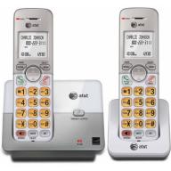 AT&T EL51203 DECT 6.0 Phone with Caller ID/Call Waiting, 2 Cordless Handsets, Silver