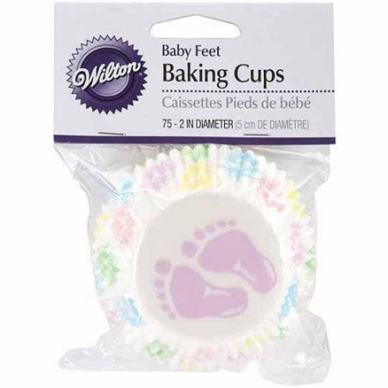 Wilton Standard Baking Cup Liner, Baby Feet 75 ct. 415-113