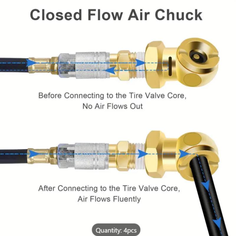 Heavy-Duty Brass 2-Way Air Chuck