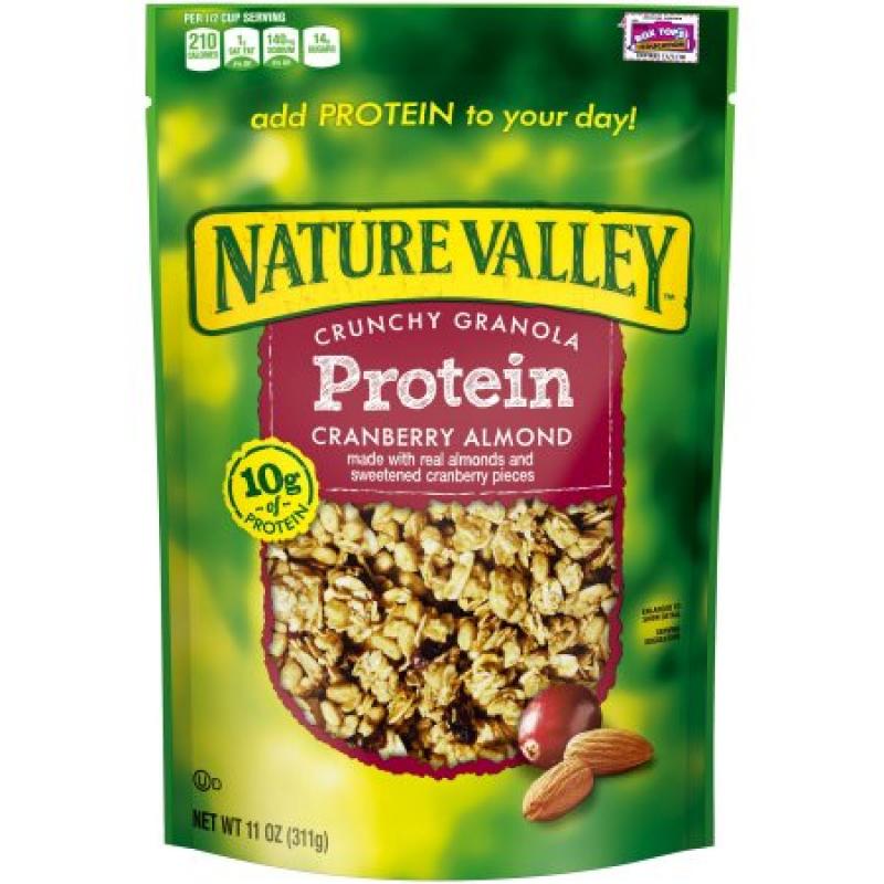 Nature Valley Protein Crunchy Granola - Cranberry Almond, 11 Ounce