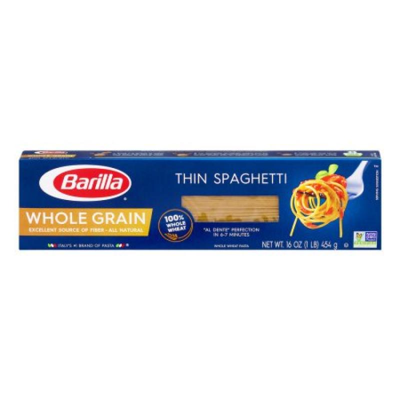 Barilla Whole Grain Thin Spaghetti Pasta, 1 lb