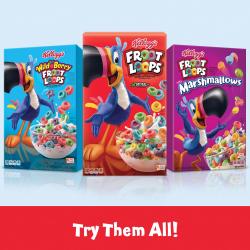 Kellogg&#039;s Froot Loops, Breakfast Cereal, Original, Family Size, 19.4 Oz
