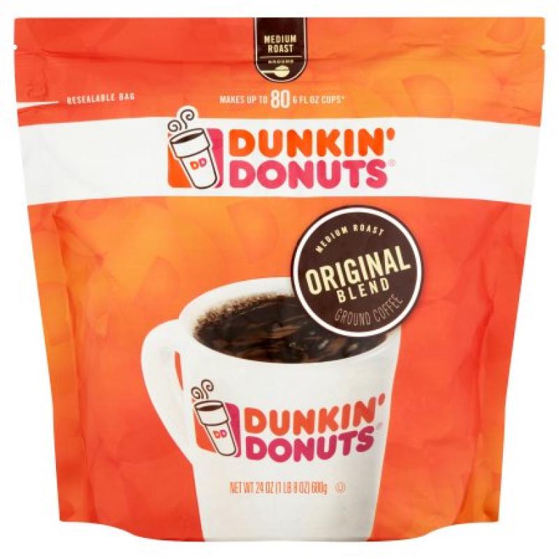 Dunkin&#039; Donuts Original Blend Medium Roast Coffee, 24 oz