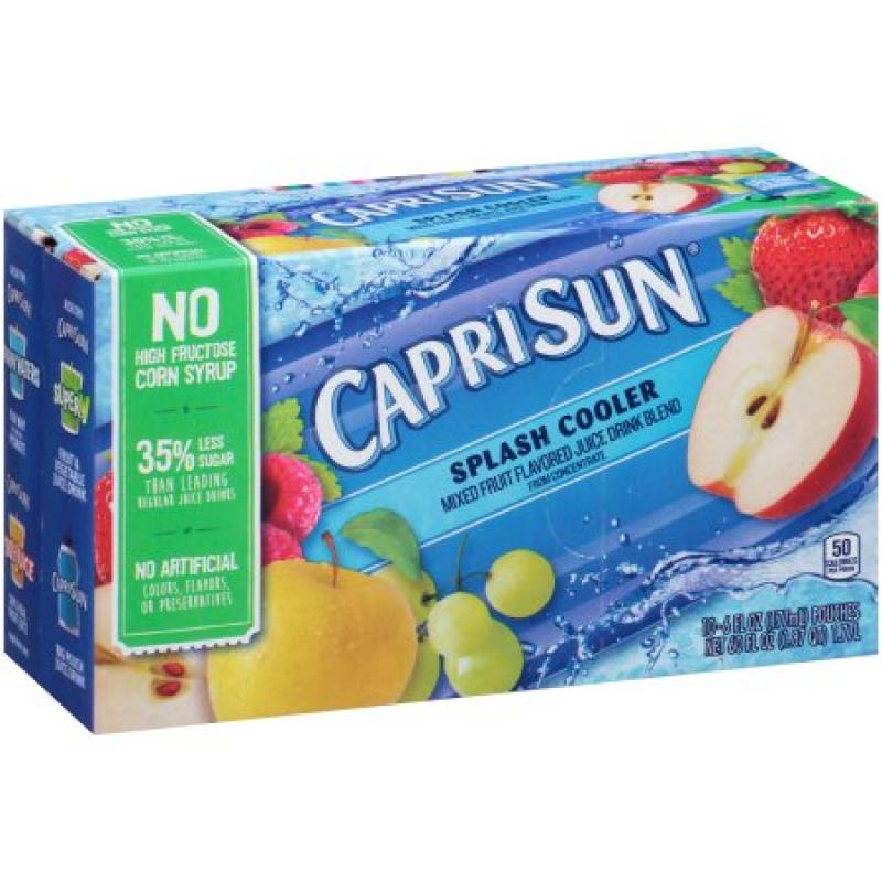 Capri Sun Juice Pouches, Splash Cooler, 6 Fl Oz, 10 Count