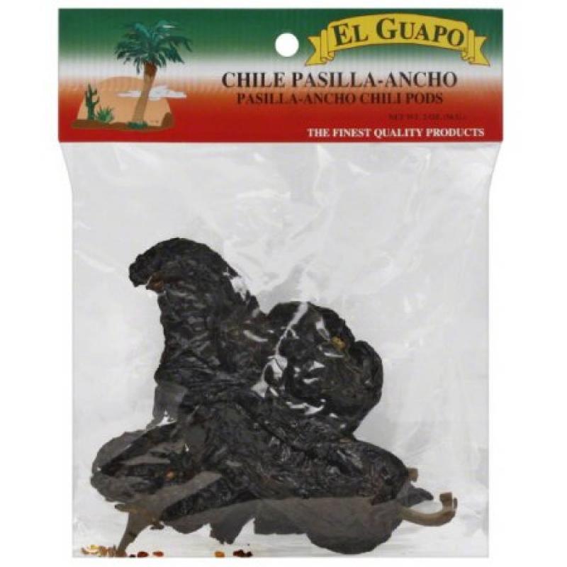 El Guapo Ancho Chili Pods, 2 oz, (Pack of 12)