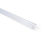 Frameless Shower Door Bottom Sweep with Drip Rail for 3/8" Glass, 36" Length