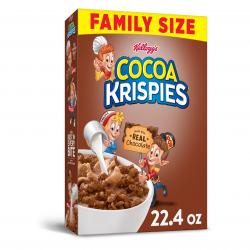 Kellogg&#039;s Cocoa Krispies, Breakfast Cereal, Original, Family Size, 22.4 Oz