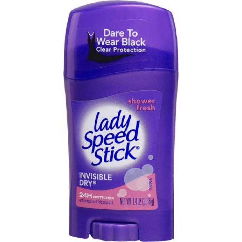Lady Speed Stick Invisible Dry Shower Fresh Antiperspirant Deodorant, 1.4 oz