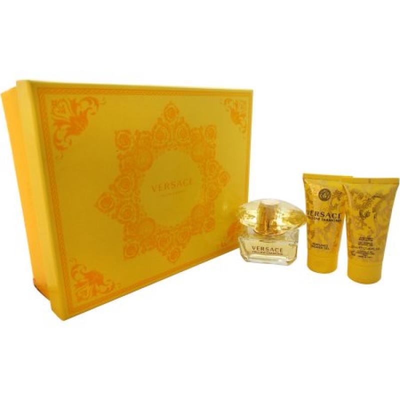 Versace Yellow Diamond for Women Fragrance Gift Set, 3 pc