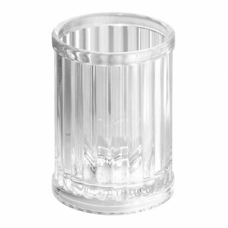 InterDesign Alston Tumbler Cup for Bathroom Vanity Countertops, Clear
