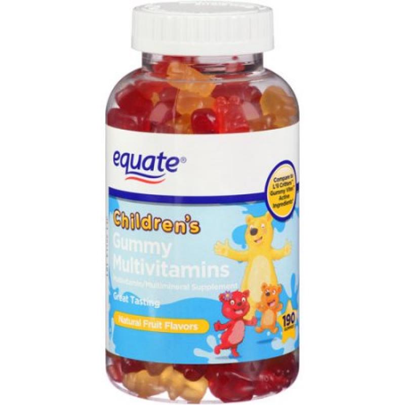 Equate Children&#039;s Multivitamin Supplement Gummies, 190 count