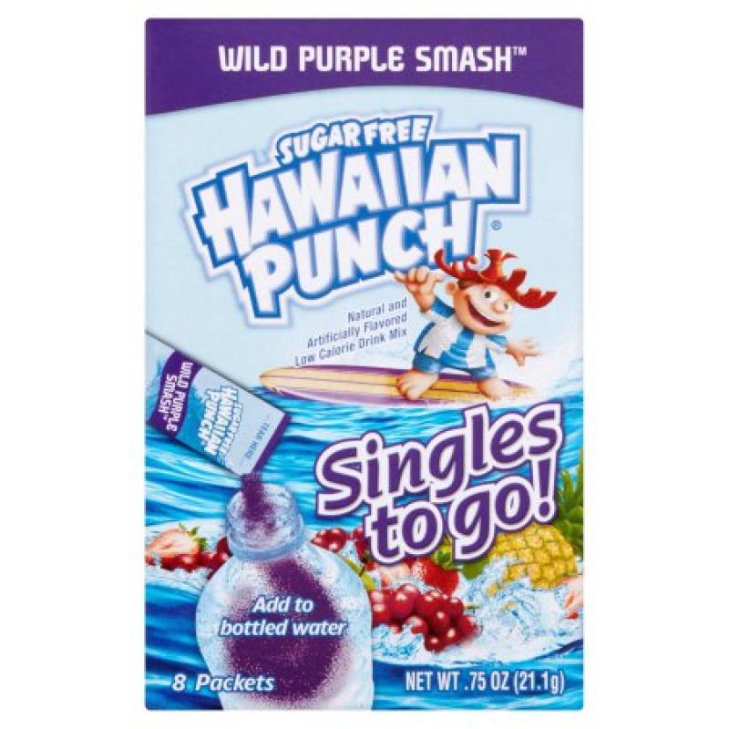 Hawaiian Punch Wild Purple Smash Drink Mix 8 Packets .75 oz
