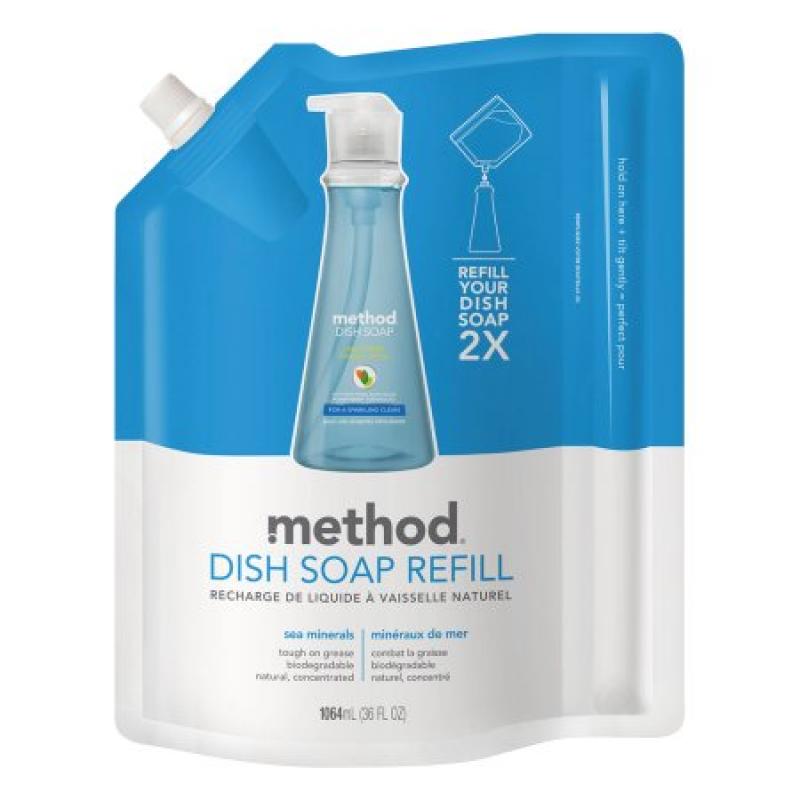 Method Dish Soap Refill, Sea Minerals, 36 oz Pouch