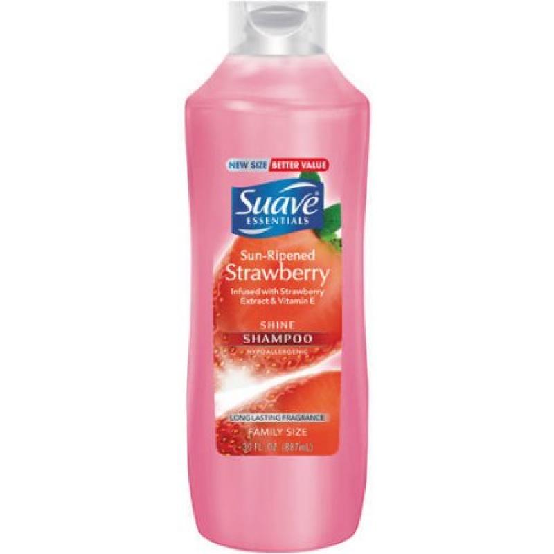 Suave Essentials Sun Ripened Strawberry Shampoo, 30 oz