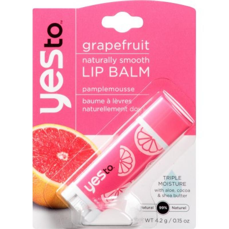Yes To Grapefruit Naturally Smooth Lip Balm, 0.15 oz