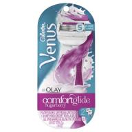 Gillette Venus ComfortGlide with Olay Sugarberry Scented Women's Razor Handle and 2 Refills