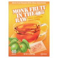 Monk Fruit in the Raw Zero Calorie Sweetener Packets - 40 CT
