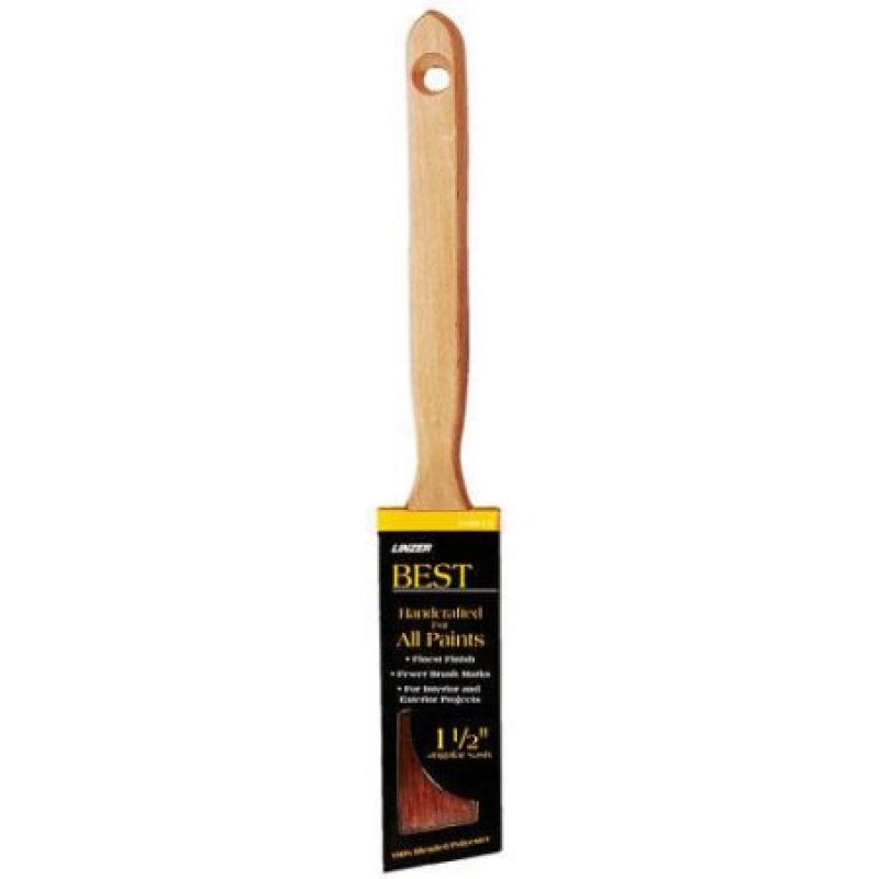 Linzer Premium Quality Paint Brush, Angle Sash, 1.5"