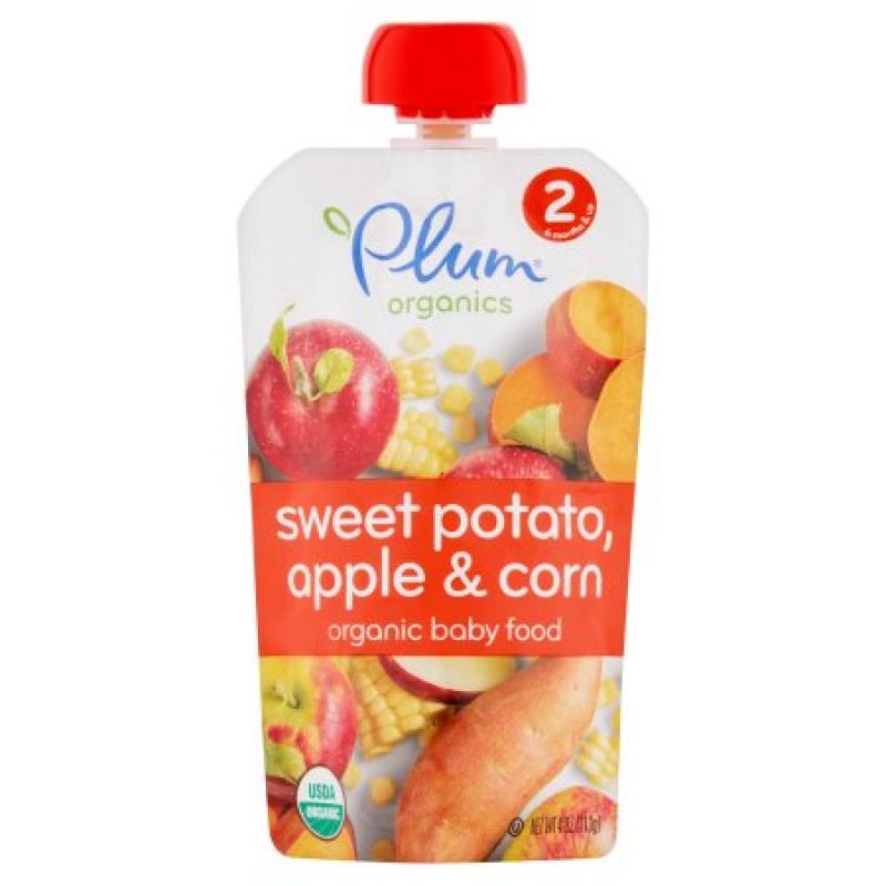 Plum Organics Sweet Potato, Apple & Corn Organic Baby Food 2 6 Months & Up 4 oz