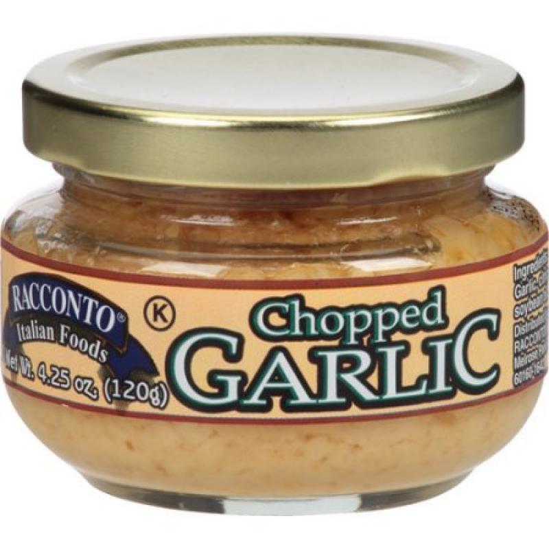 Racconto Chopped Garlic, 4.25 oz, (Pack of 12)