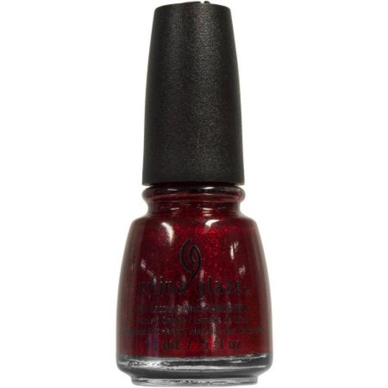 China Glaze Nail Lacquer with Hardeners, Ruby Pumps, 0.5 fl oz