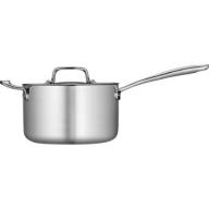 Tramontina 4-Qt Tri-Ply Clad Sauce Pan with Lid, Stainless Steel