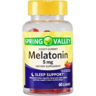 Spring Valley Adult Gummy Melatonin, 5mg, 60 count