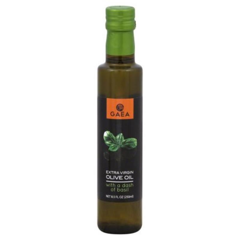 Gaea Olive Oil, Extra Virgin, with Basil, 8.5 Oz