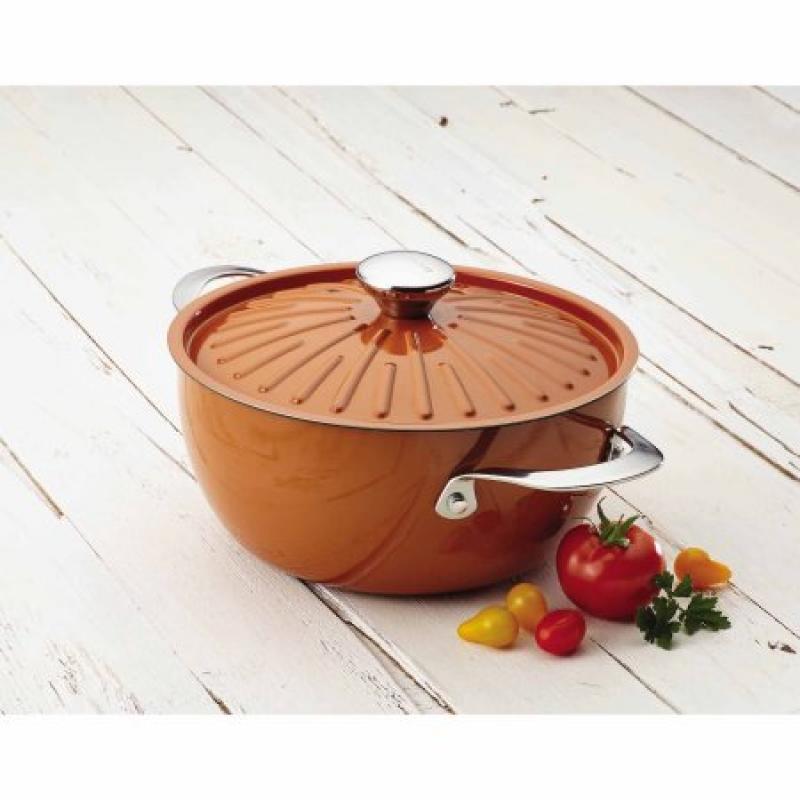 Rachael Ray Cucina Oven-To-Table Hard Enamel Nonstick 4.5-Qt Covered Round Casserole