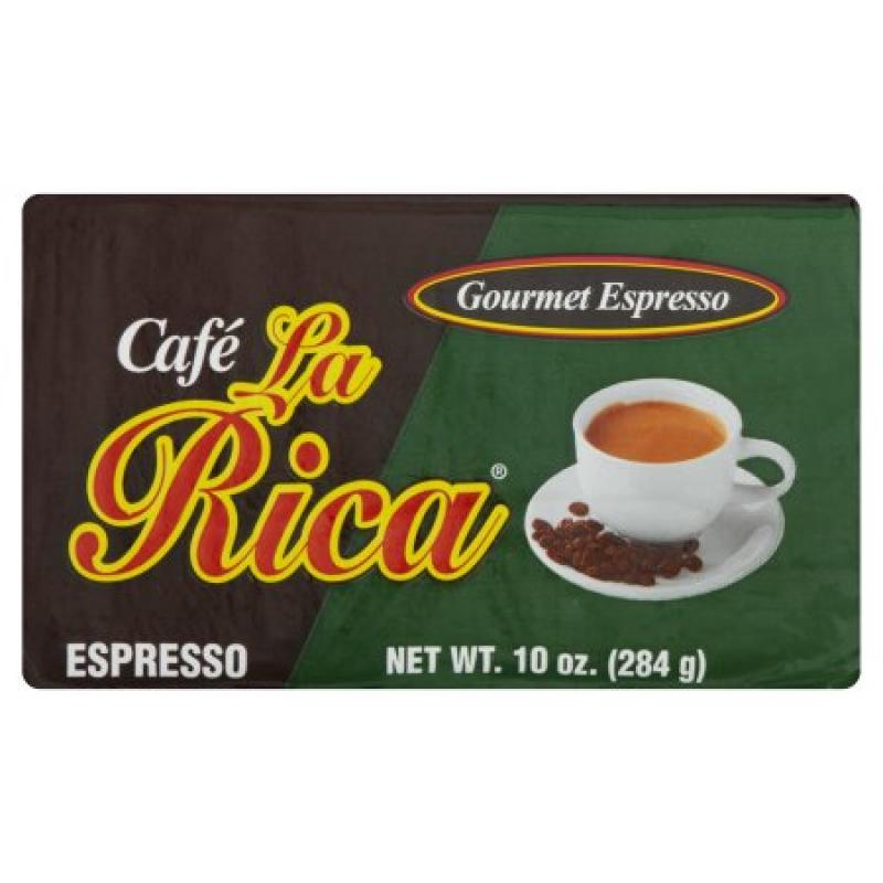 Cafe La Rica Gourmet Ground Espresso Coffee, 10 oz