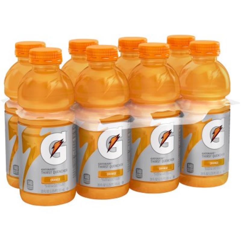 Gatorade® Thirst Quencher Orange Sports Drink 8-20 fl. oz. Bottles