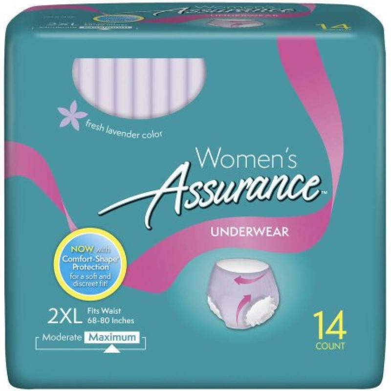 Crest 3D White WAssurance for Women Maximum Absorbency Protective Underwear, 2XL, 14 counthitestrips Professional Effects Dental Whitening Kit