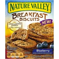 Nature Valley Breakfast Biscuits Blueberry 20 Biscuits In 5 - 1.77 oz 4-Biscuit Pouches