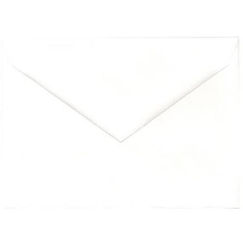 JAM Paper A6 4-3/4" x 6-1/2" Booklet Envelopes with V-Flap, White, 50pk