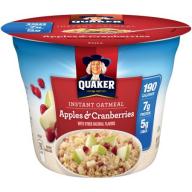 Quaker® Apples & Cranberries Instant Oatmeal 1.79 oz. Cup