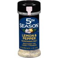 5th Season Lemon & Pepper Seasoning Salt, 4 oz