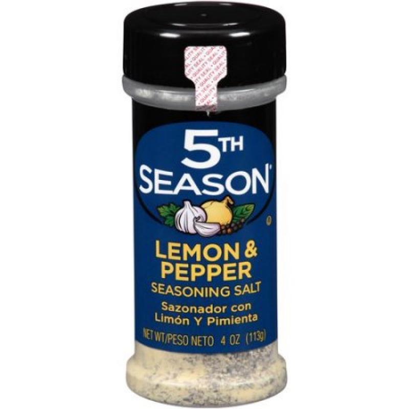 5th Season Lemon & Pepper Seasoning Salt, 4 oz