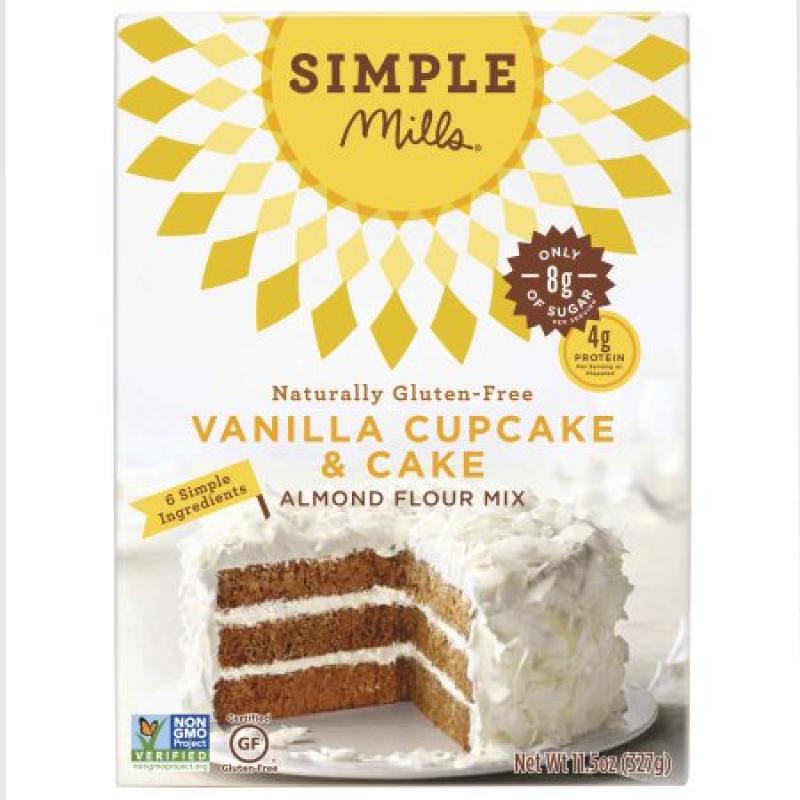 Simple Mills Vanilla Cupcake & Cake Almond Flour Mix, 11.5 OZ